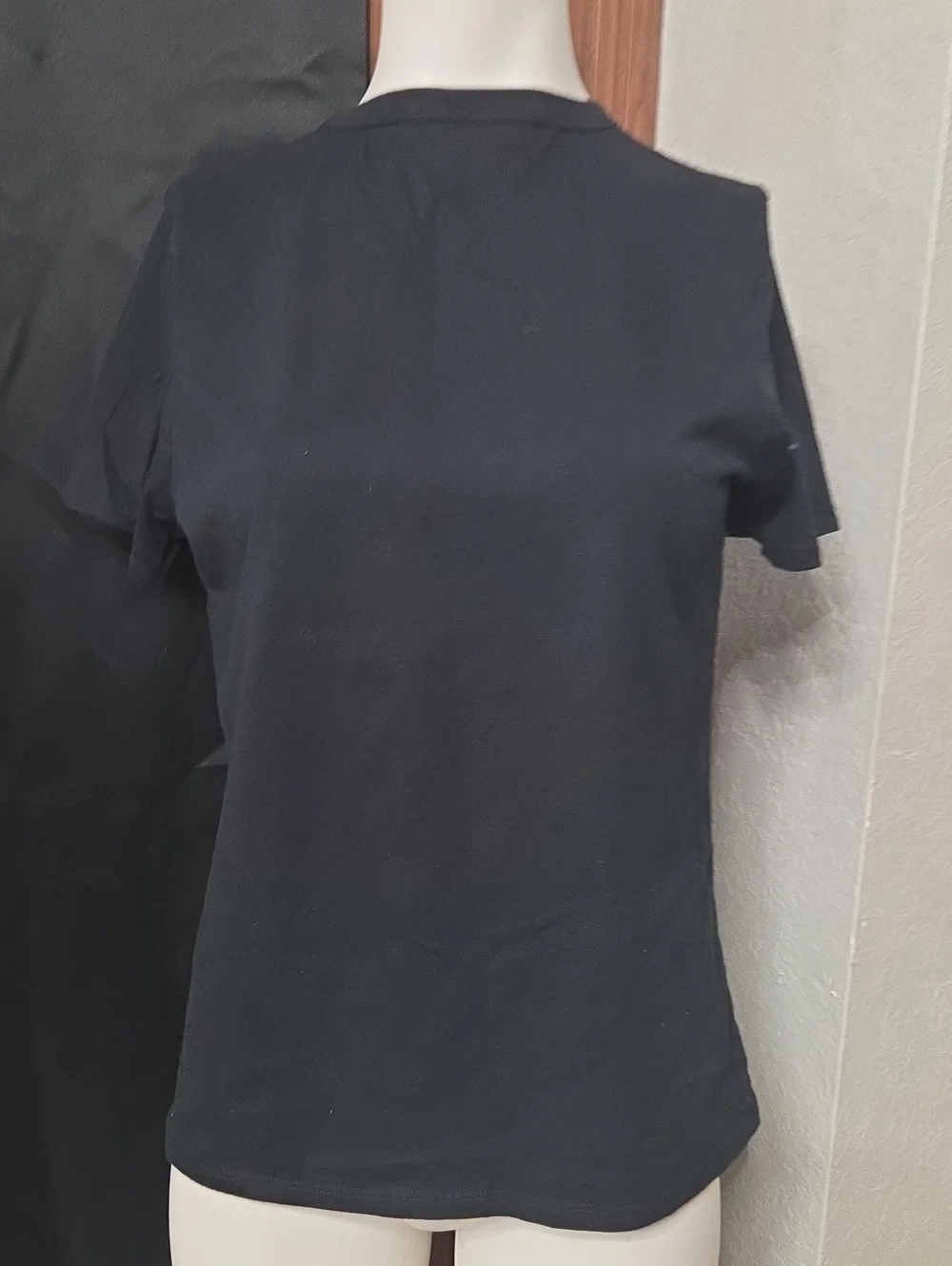 Well Worn Black Kids Tee with Multicolor Retro Text Medium Size [0090]